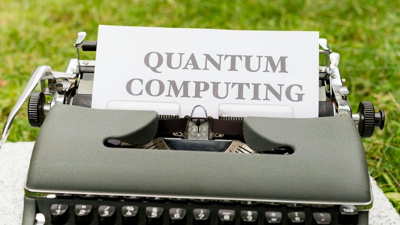 Illustration of quantum computing technology enhancing data security measures.