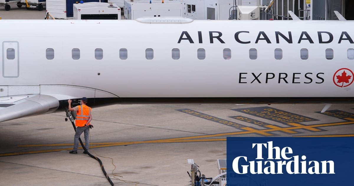 Air Canada flight suspension announcement with fuel price concerns