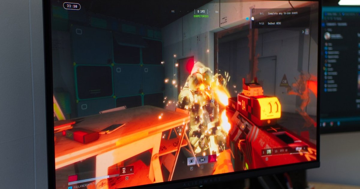 Alienware's $350 OLED monitor showcasing vibrant colors and sleek design