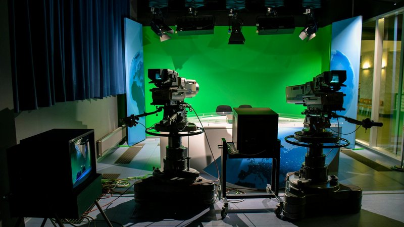 The Fox News studio where America's Newsroom broadcasts live.