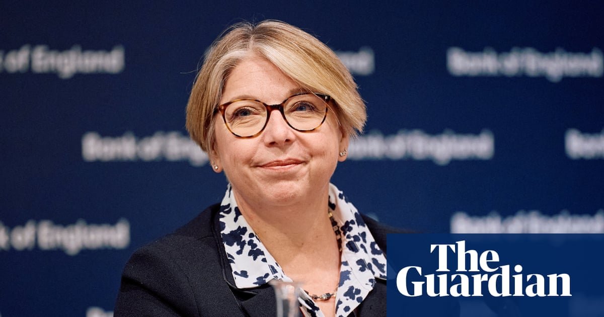 Bank of England building with stock market graphs in the foreground