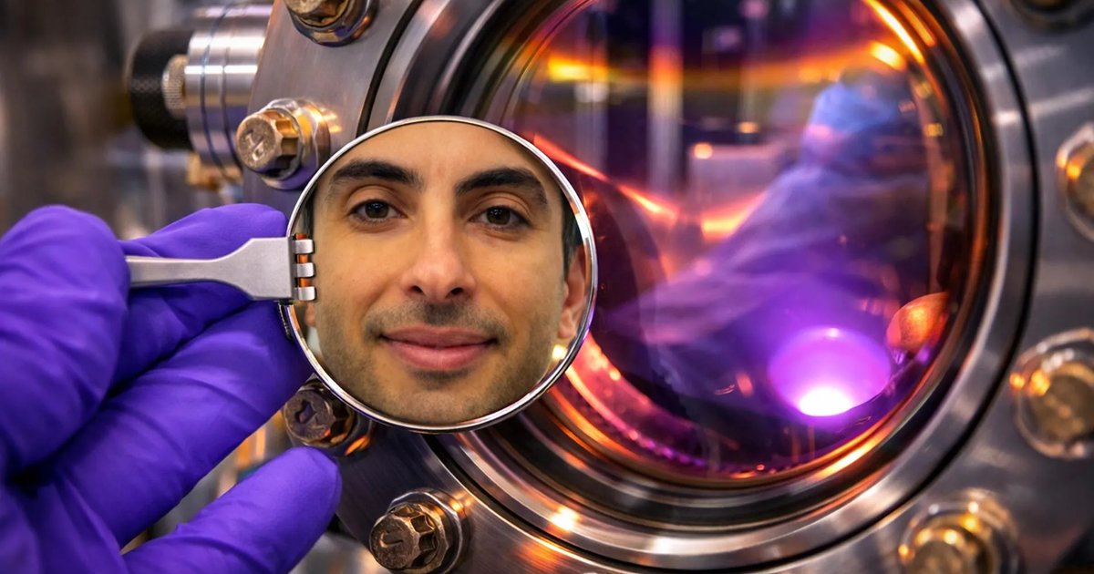 Illustration of a brain-like chip designed to enhance AI energy efficiency