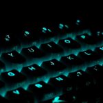 CachyOS logo with a backdrop of a high-speed digital landscape