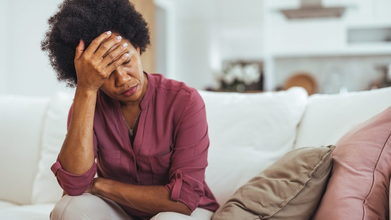 Stressed out Gen X woman