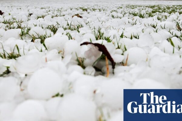 Hail accumulation in Tunisia and Algeria after severe thunderstorms