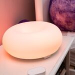 Ikea's smart donut lamp showcasing its unique design and features
