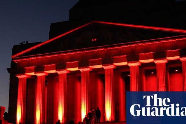 Indigenous leaders addressing the crowd at Anzac Day service, highlighting racism issues