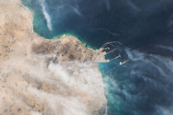 Illustration of AI technology with helium supply chain impact