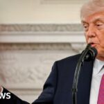 Trump announces Iran ceasefire extension during a press conference amid rising diplomatic tensions.