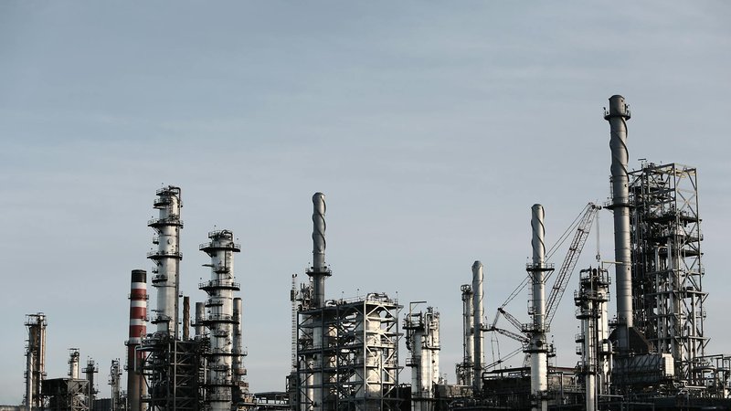 An Iranian oil refinery, crucial to the economy amid U.S. sanctions.