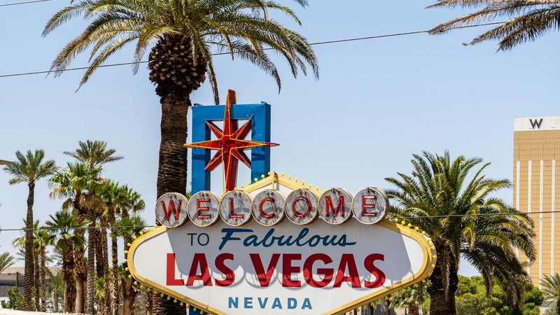 A graph showing the decline in Las Vegas tourism over recent years.