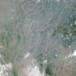 Smoke-filled skies over Northern Thailand affecting space operations