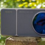 Oppo's latest smartphone showcasing its unique camera features