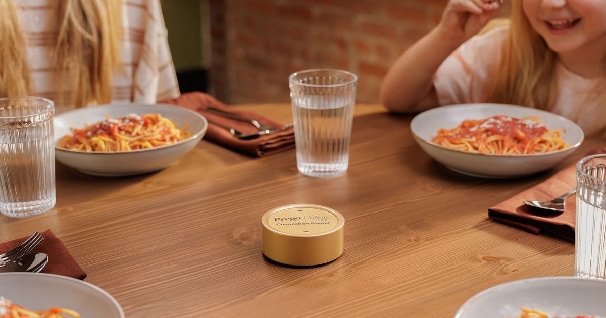 Prego and StoryCorps collaboration device for recording family dinners