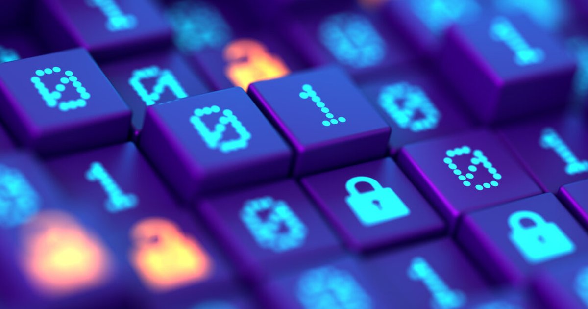 Illustration of quantum-safe software in a cybersecurity context