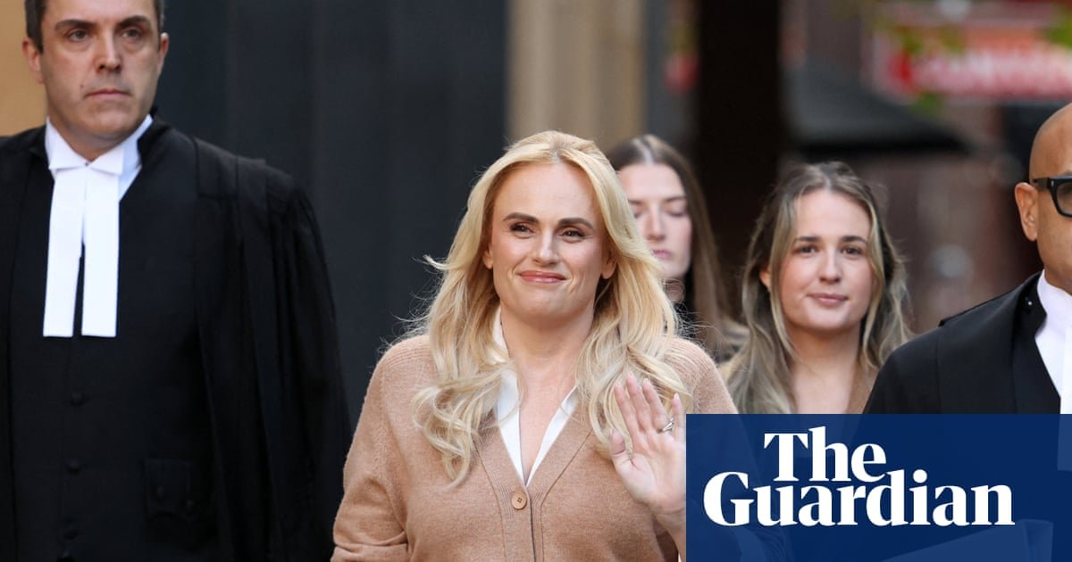 Rebel Wilson in court during her defamation trial, highlighting celebrity politics and legal drama.