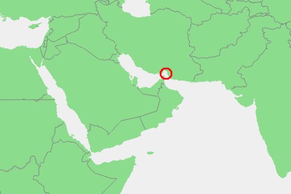 U.S. Navy ships in the Strait of Hormuz amid rising tensions