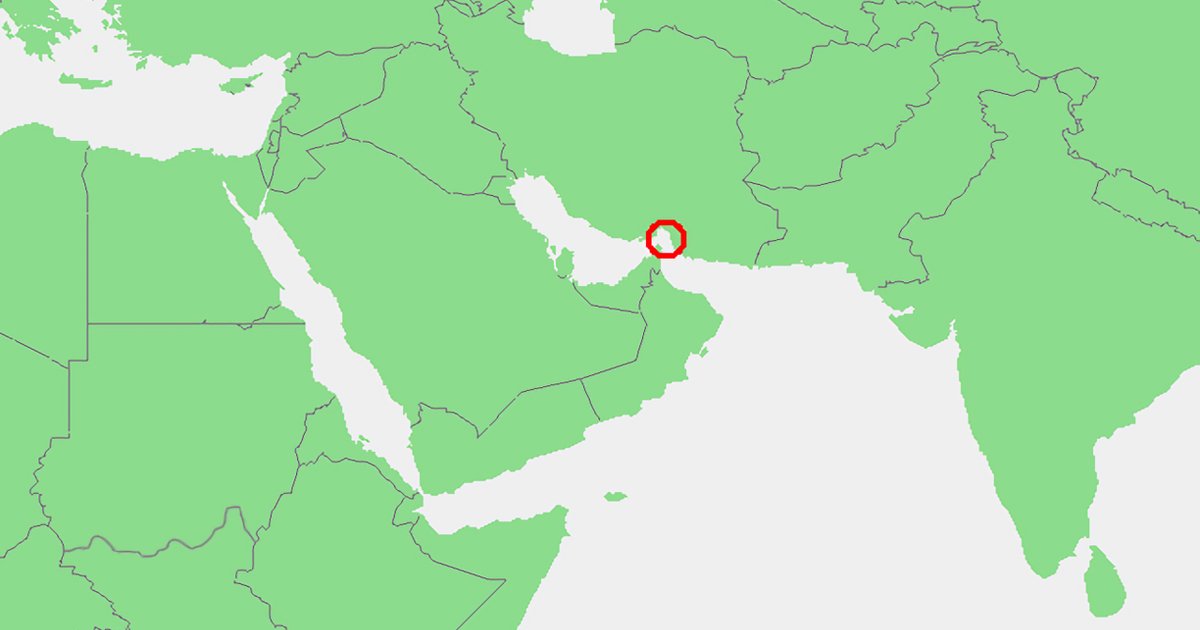 U.S. Navy ships in the Strait of Hormuz amid rising tensions