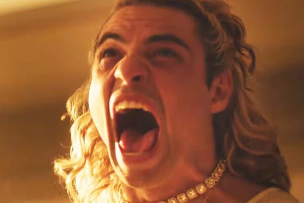 Noah Centineo as Ken in the Street Fighter film, showcasing his intense expression.