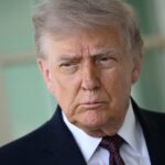 Trump speaking about NATO, highlighting geopolitical risks for investors