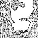 A group of chimpanzees in Uganda displaying conflict behavior amidst their habitat.